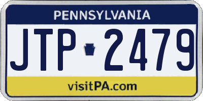 PA license plate JTP2479
