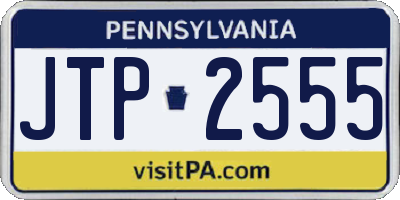 PA license plate JTP2555