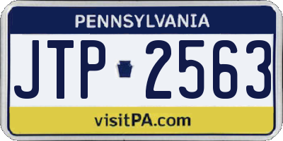PA license plate JTP2563