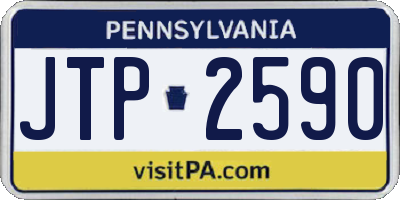 PA license plate JTP2590