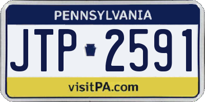 PA license plate JTP2591