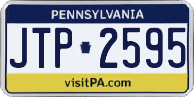 PA license plate JTP2595
