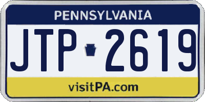 PA license plate JTP2619