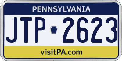 PA license plate JTP2623