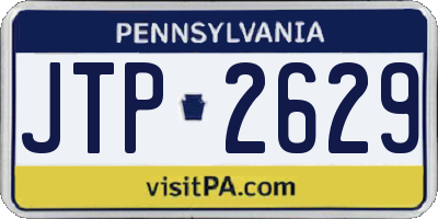 PA license plate JTP2629