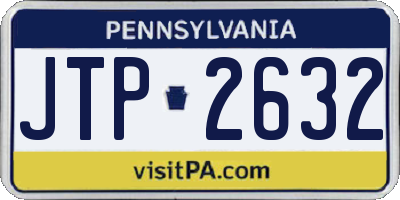 PA license plate JTP2632