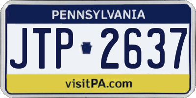 PA license plate JTP2637