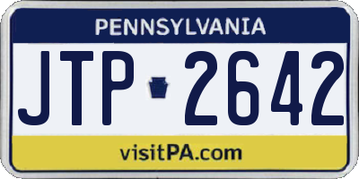 PA license plate JTP2642