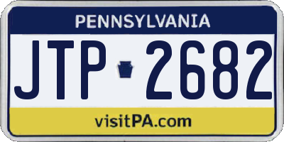PA license plate JTP2682