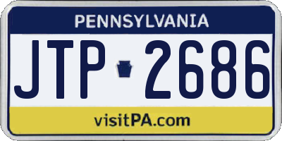 PA license plate JTP2686
