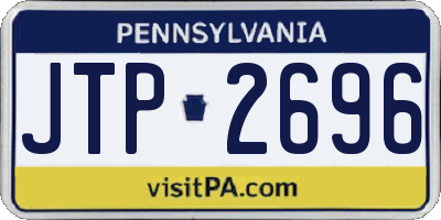 PA license plate JTP2696