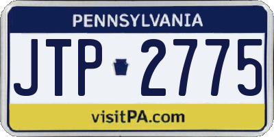 PA license plate JTP2775