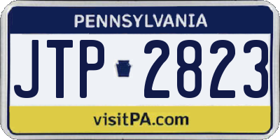 PA license plate JTP2823