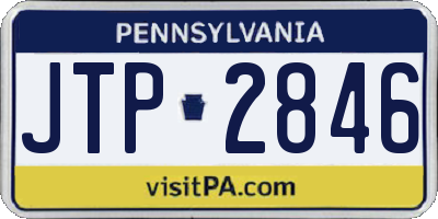 PA license plate JTP2846