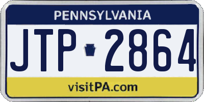 PA license plate JTP2864