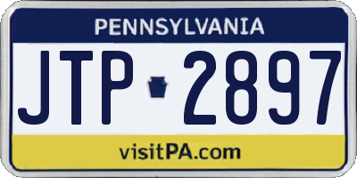 PA license plate JTP2897