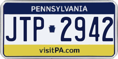 PA license plate JTP2942