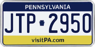 PA license plate JTP2950