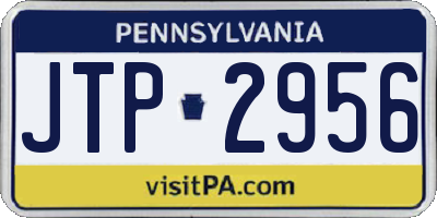 PA license plate JTP2956