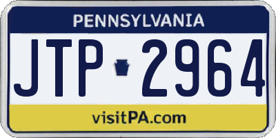 PA license plate JTP2964