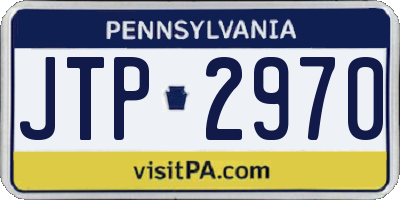 PA license plate JTP2970