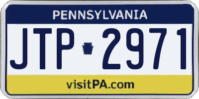 PA license plate JTP2971