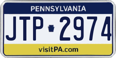 PA license plate JTP2974