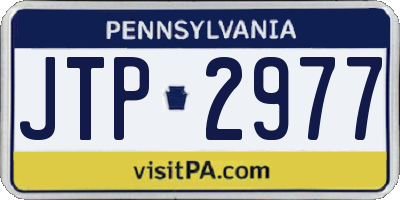 PA license plate JTP2977