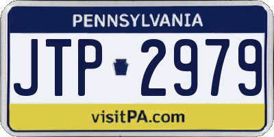 PA license plate JTP2979