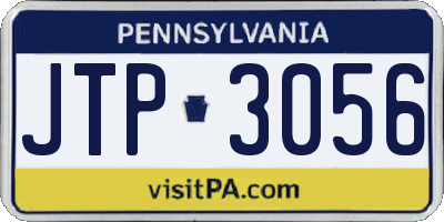 PA license plate JTP3056