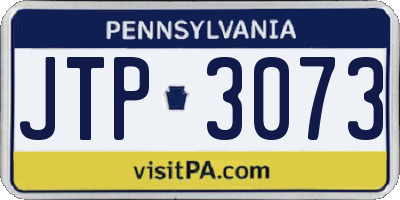 PA license plate JTP3073