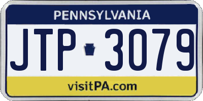PA license plate JTP3079