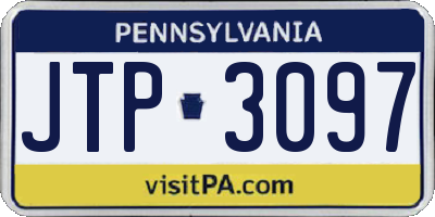 PA license plate JTP3097