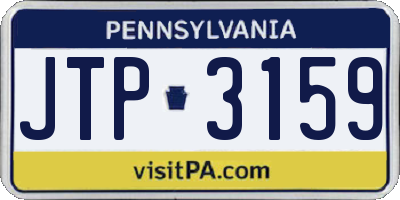 PA license plate JTP3159