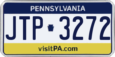 PA license plate JTP3272