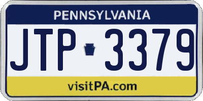 PA license plate JTP3379