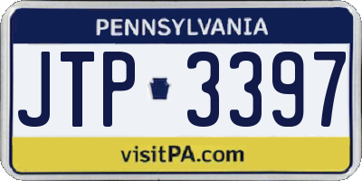 PA license plate JTP3397