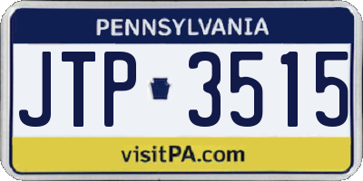 PA license plate JTP3515