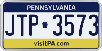 PA license plate JTP3573
