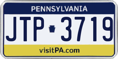 PA license plate JTP3719