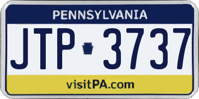 PA license plate JTP3737