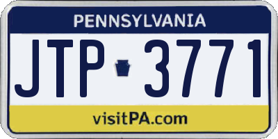 PA license plate JTP3771