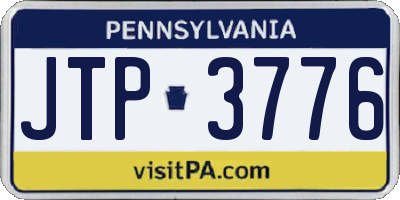PA license plate JTP3776