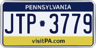 PA license plate JTP3779