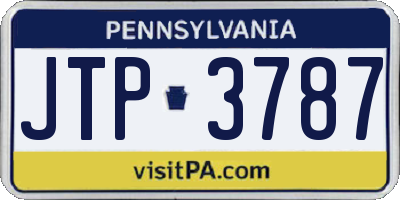 PA license plate JTP3787