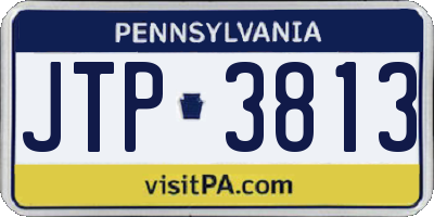 PA license plate JTP3813