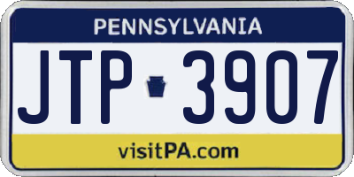 PA license plate JTP3907