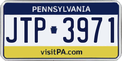 PA license plate JTP3971