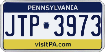 PA license plate JTP3973