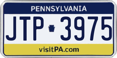 PA license plate JTP3975